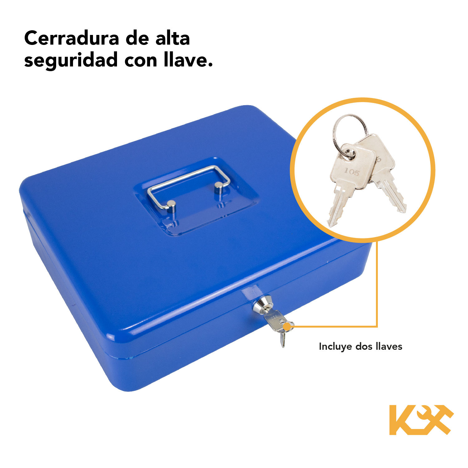 Foto 6 | Caja Metálica Impulso color Azul