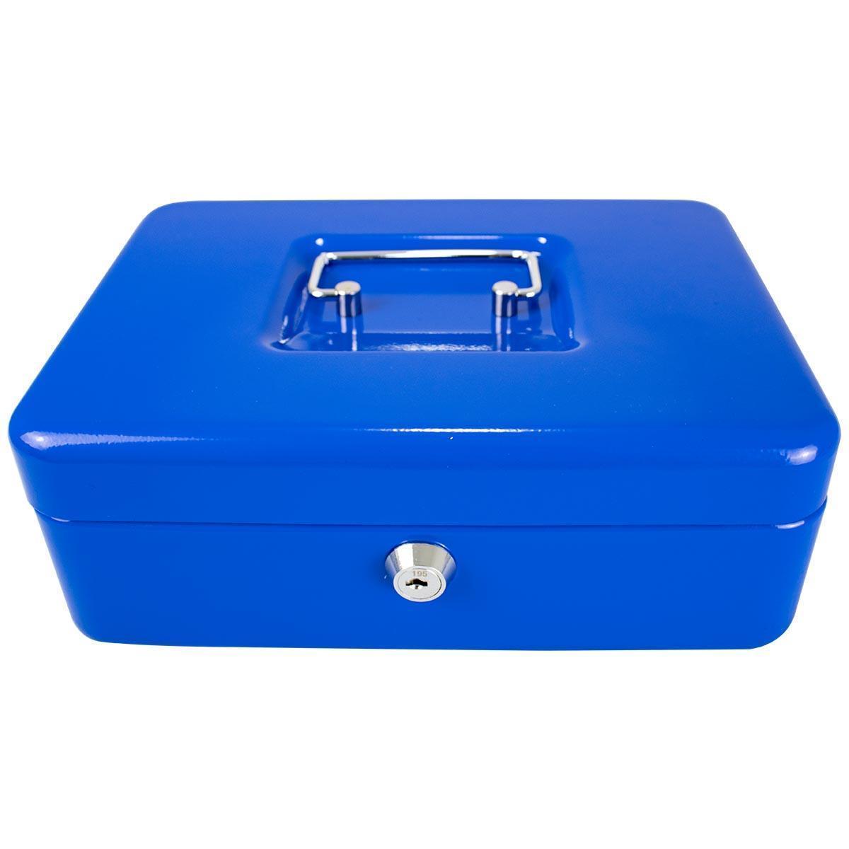 Foto 1 | Caja Para Dinero 3 Separadores Metalica 25 Cm Llave Charola