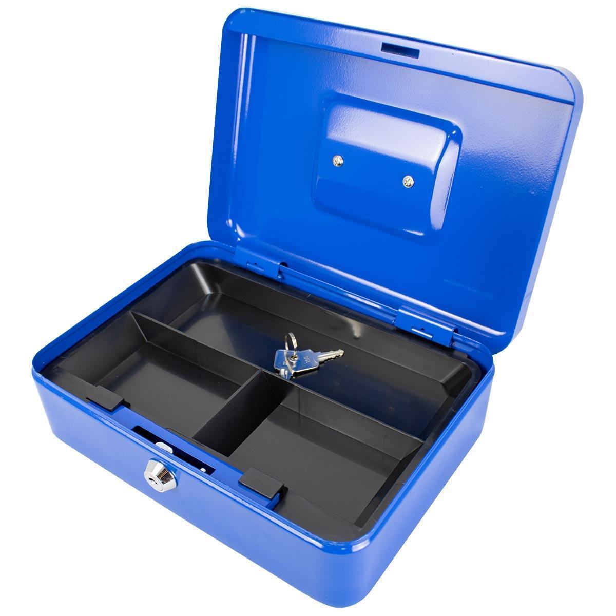 Foto 4 pulgar | Caja Para Dinero 3 Separadores Metalica 25 Cm Llave Charola