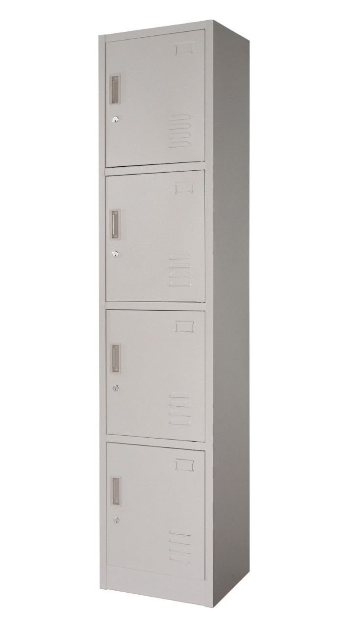 Locker Metalico 4 Puertas Casilleros Oficina Gutstark Mkz-locker4puegri Gris