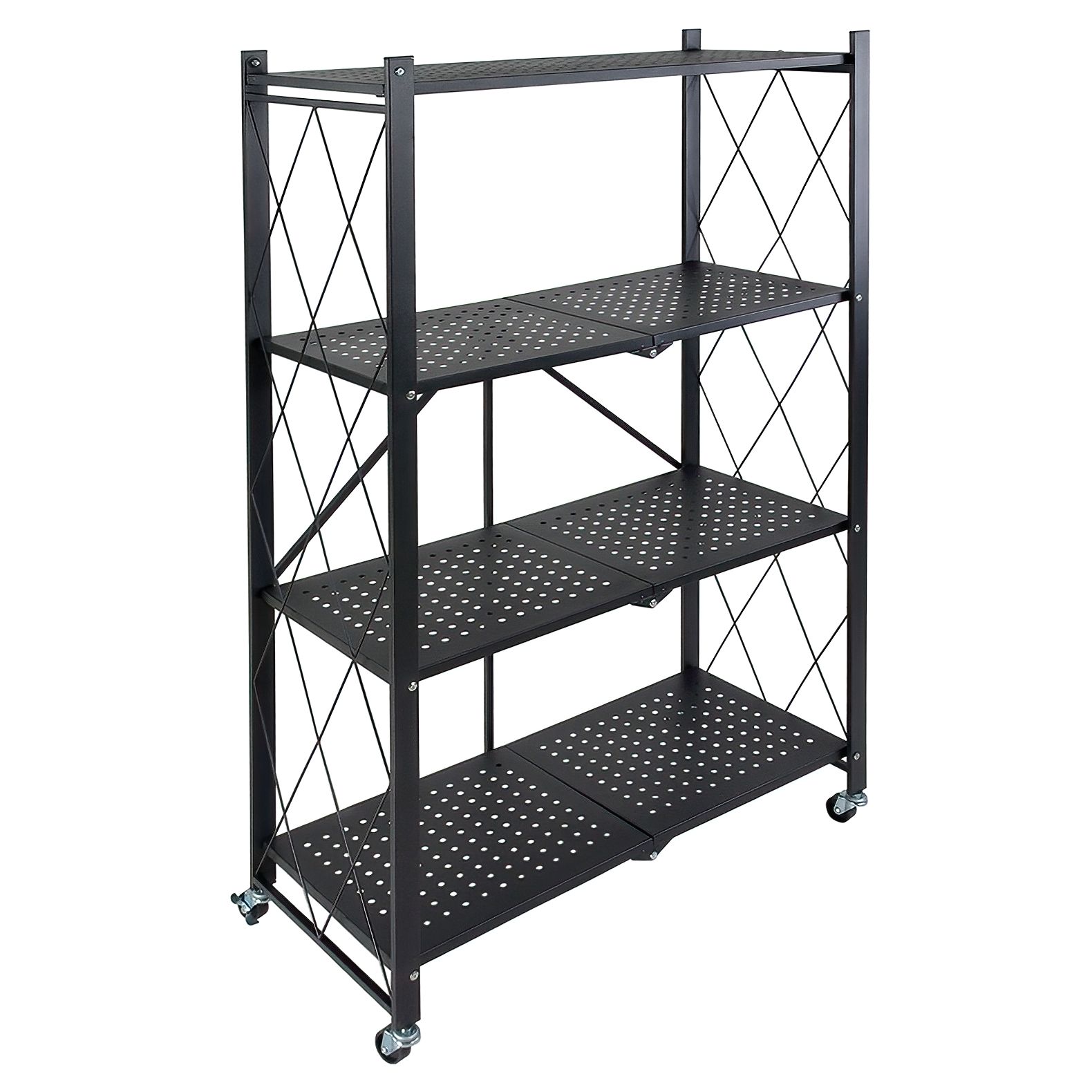 Organizador Plegable Rack & Pack color Negro 4 Niveles