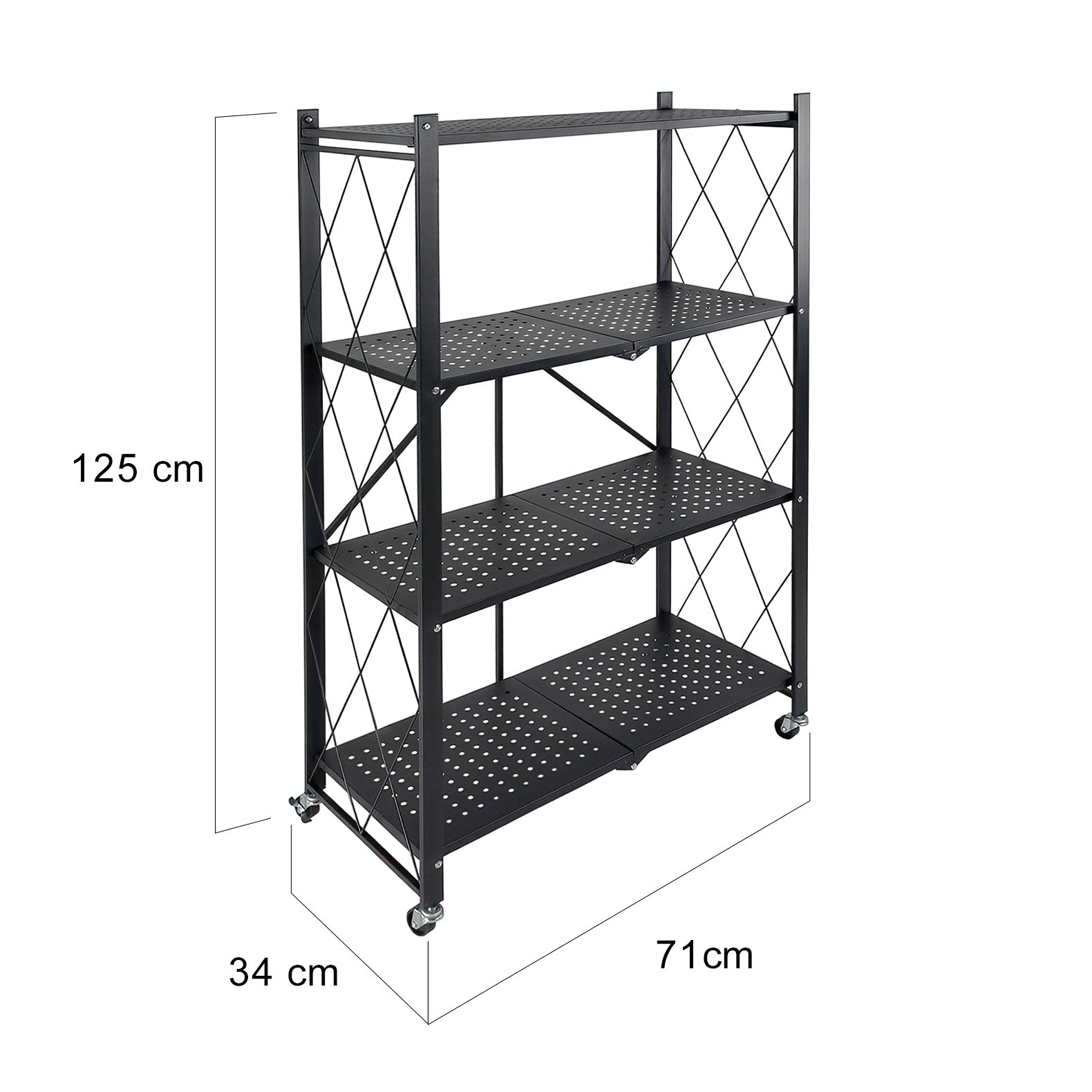 Foto 4 pulgar | Organizador Plegable Rack & Pack color Negro 4 Niveles