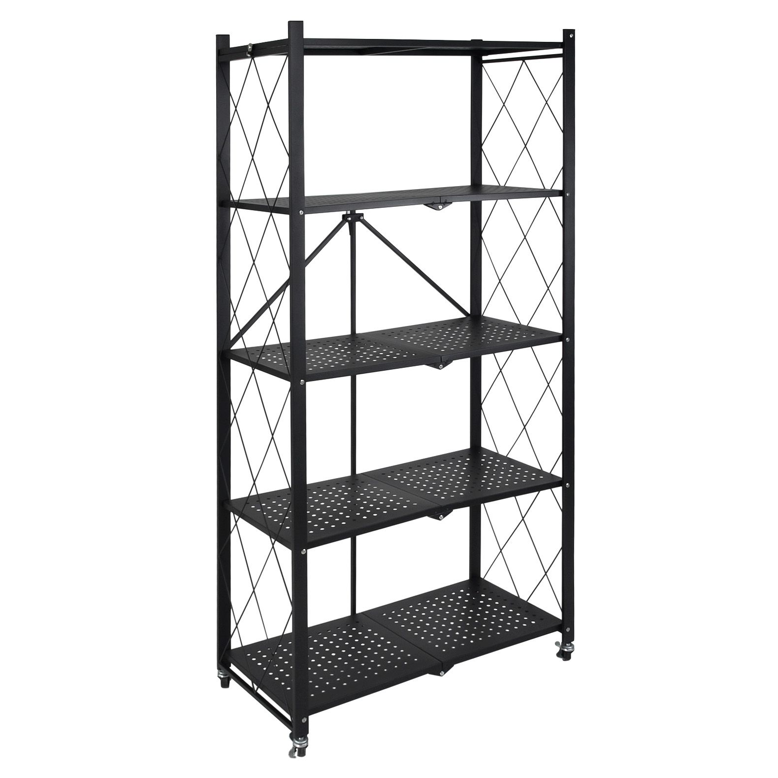 Organizador Plegable Rack & Pack color Negro de 5 Niveles