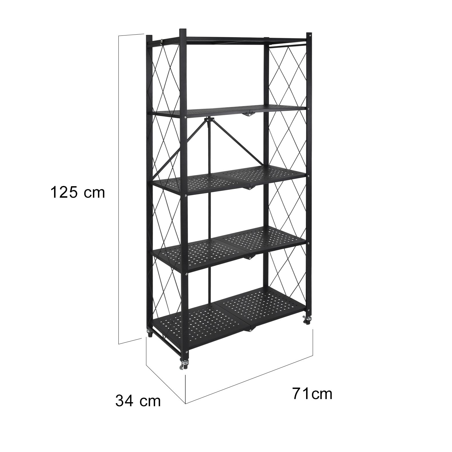 Foto 4 pulgar | Organizador Plegable Rack & Pack color Negro de 5 Niveles