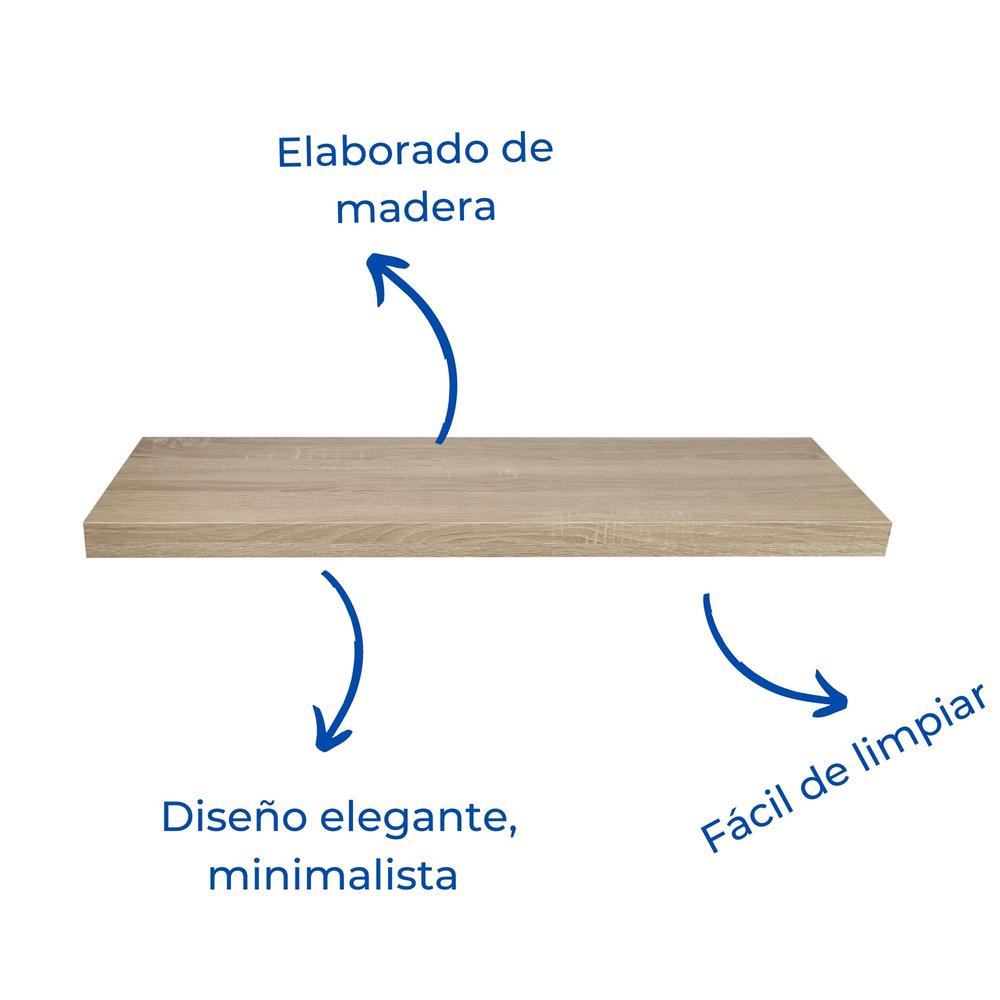 Foto 4 pulgar | Repisa Flotante Ellegance Houseware FS39027 color Marrón Minimalista