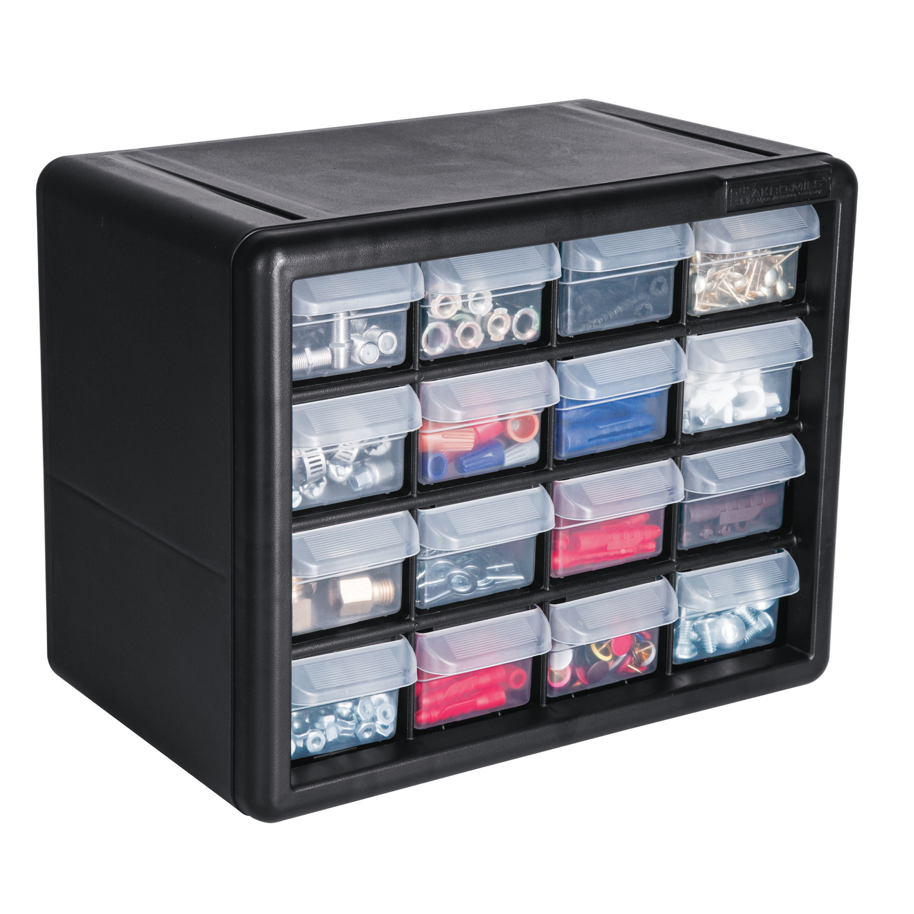 Organizador Con 16 Gavetas Truper Org-16 color Negro