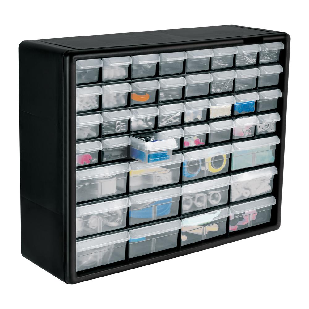 Organizador Truper ORG-44 color Negro 44 Gavetas