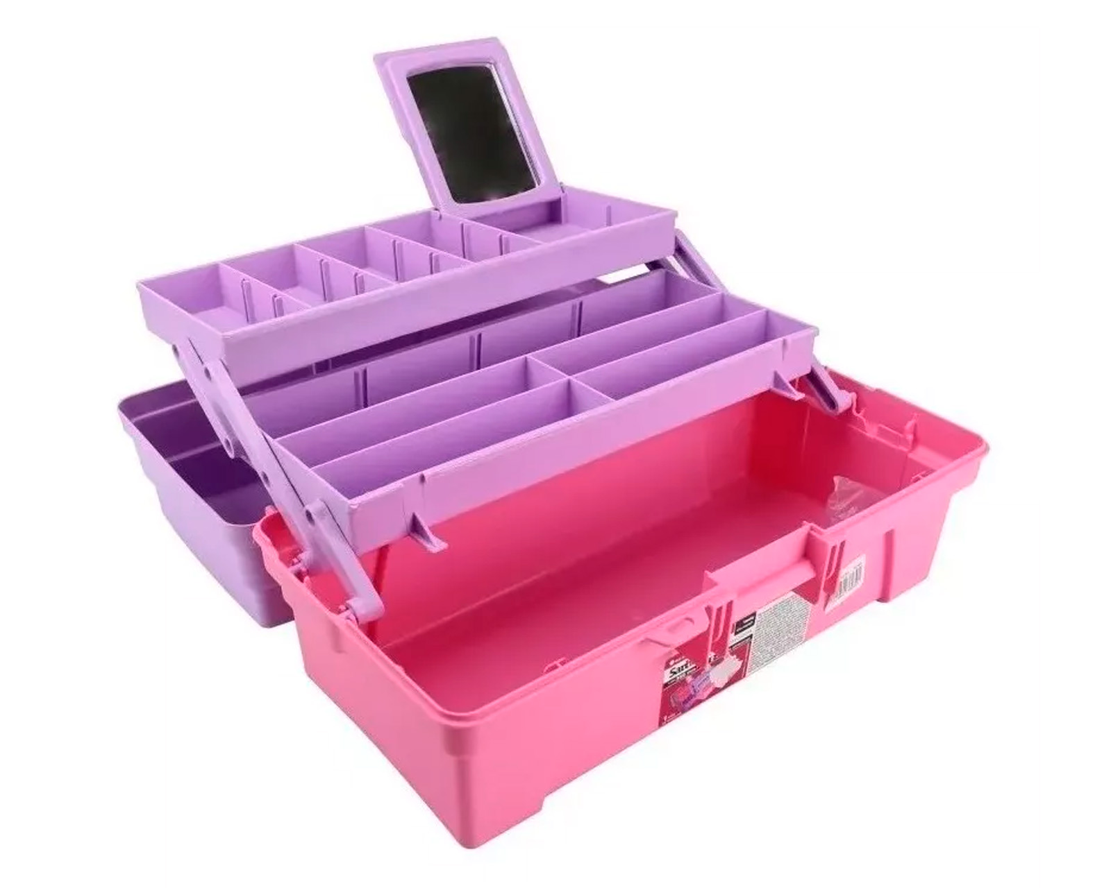 Foto 2 pulgar | Caja Organizadora Santul 6239 color Rosa 3 Compartimientos