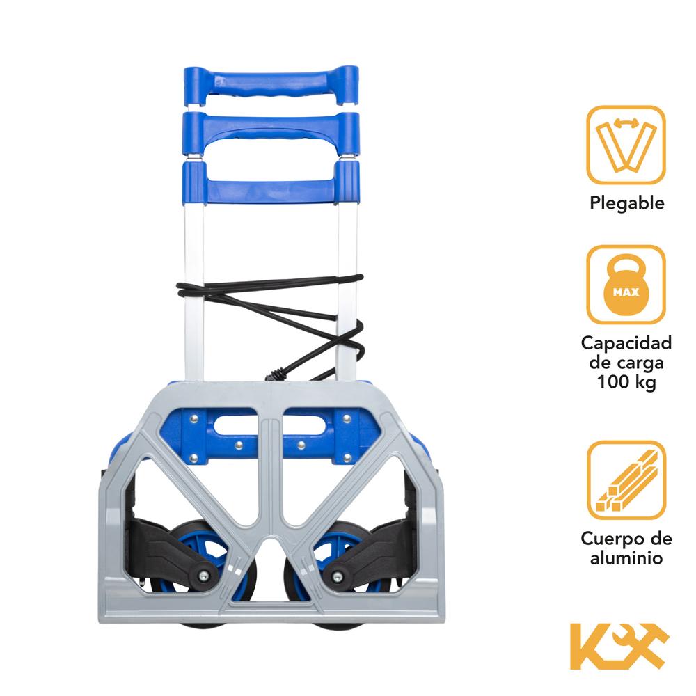 Foto 3 pulgar | Diablito Plegable Kingsman KINGDIPLE120 color Azul 100 kg