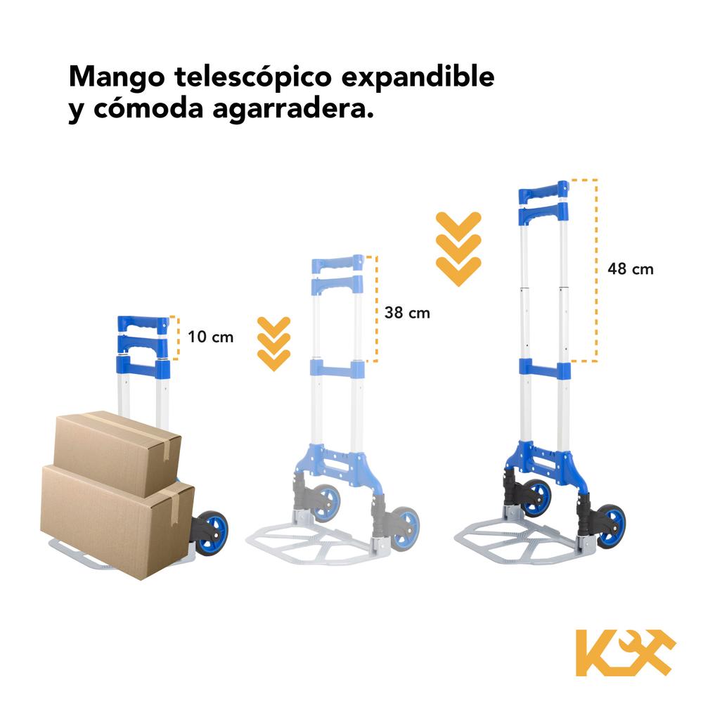 Foto 3 | Diablito Plegable Kingsman KINGDIPLE120 color Azul 100 kg