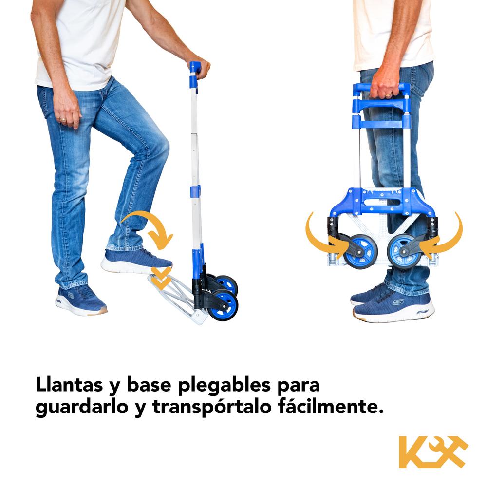Foto 5 pulgar | Diablito Plegable Kingsman KINGDIPLE120 color Azul 100 kg