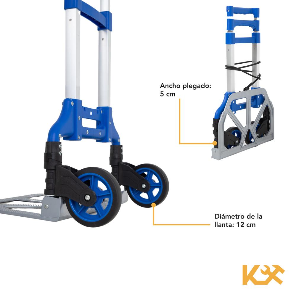 Foto 6 pulgar | Diablito Plegable Kingsman KINGDIPLE120 color Azul 100 kg
