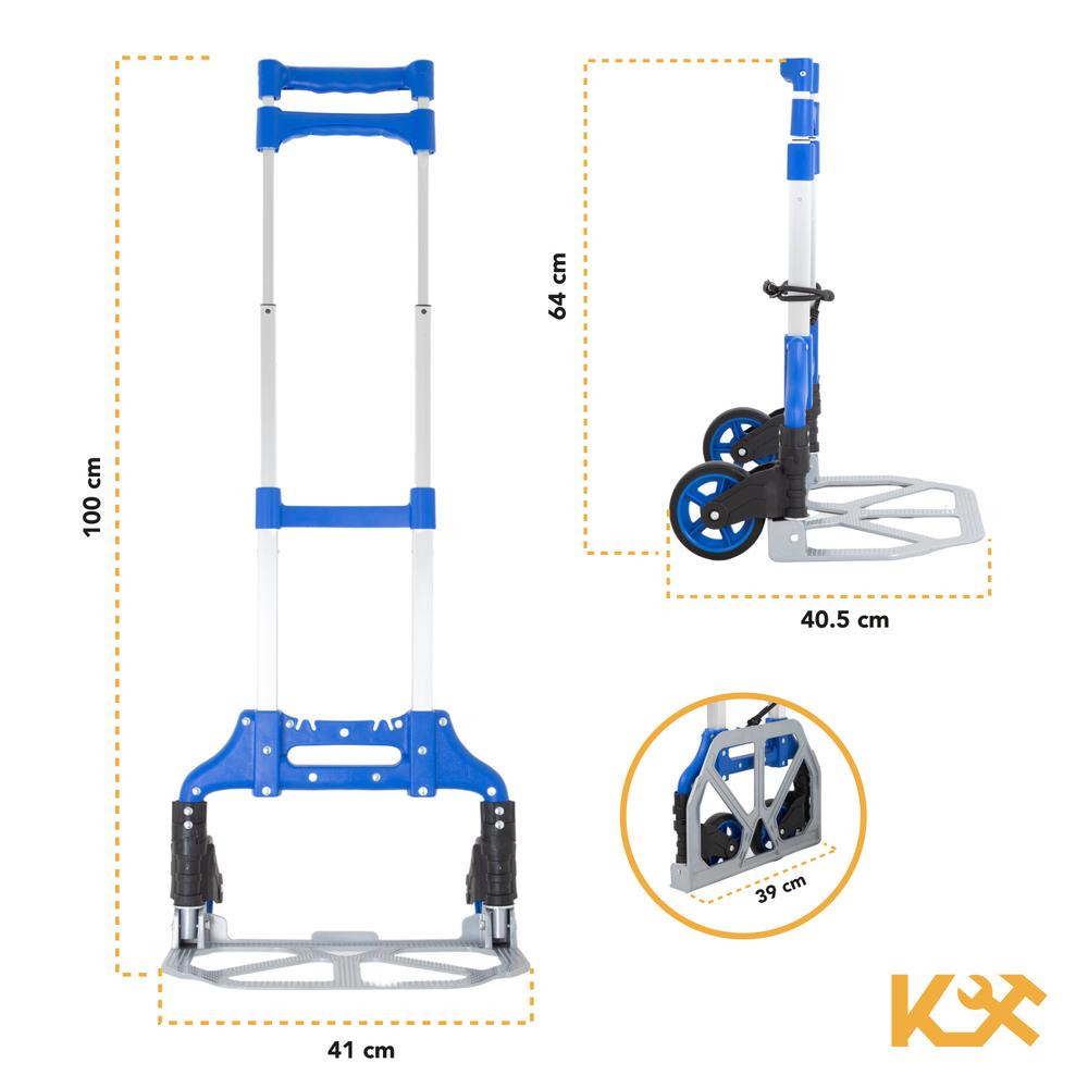 Foto 7 pulgar | Diablito Plegable Kingsman KINGDIPLE120 color Azul 100 kg
