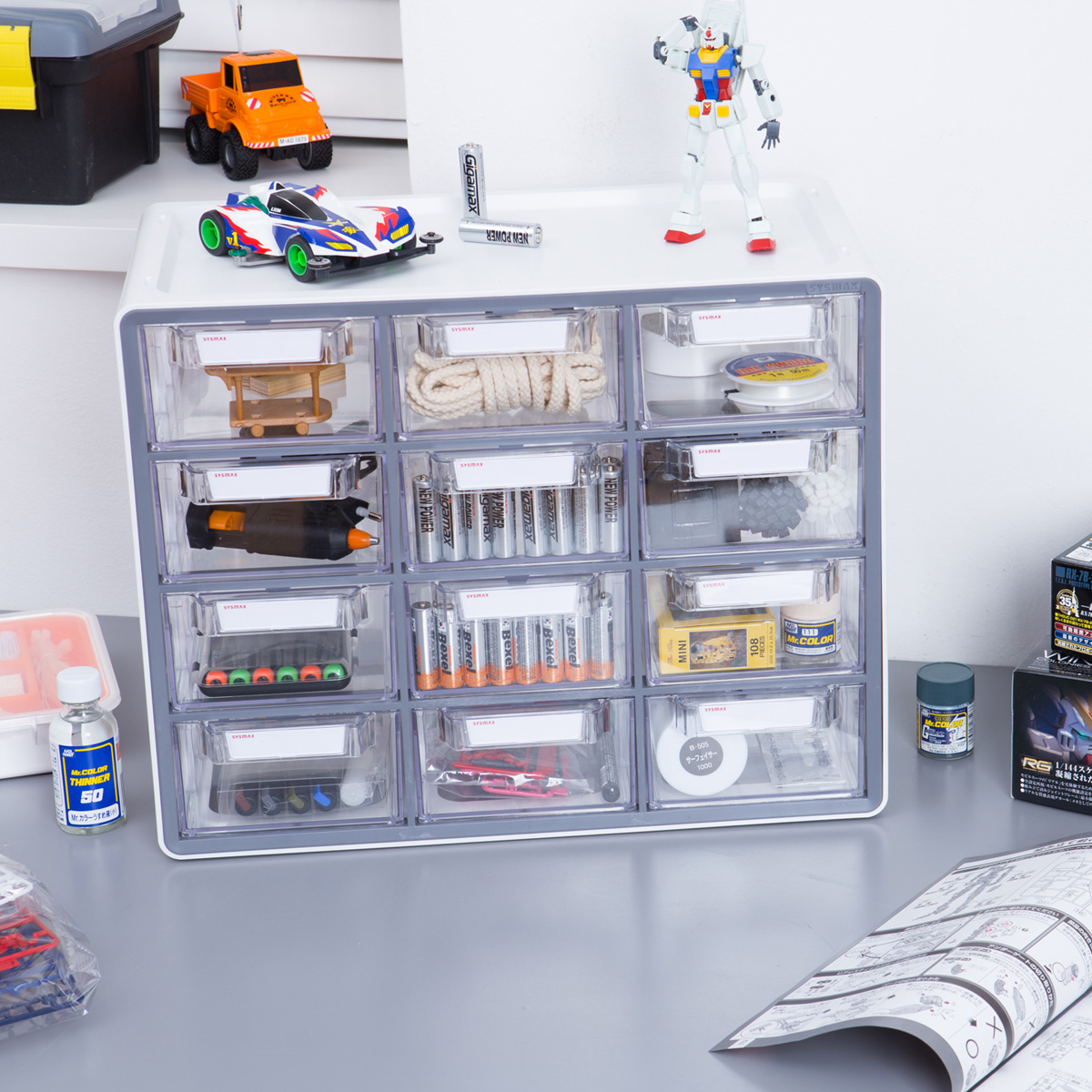 Foto 4 | Organizador de Acrílico Ag Box de 12 Compartimentos