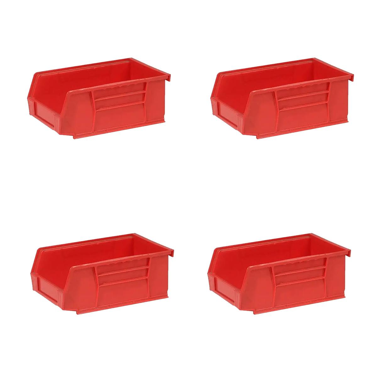 Contenedor de Plástico Ventdepot Mxdlo-013 4 Piezas Rojo