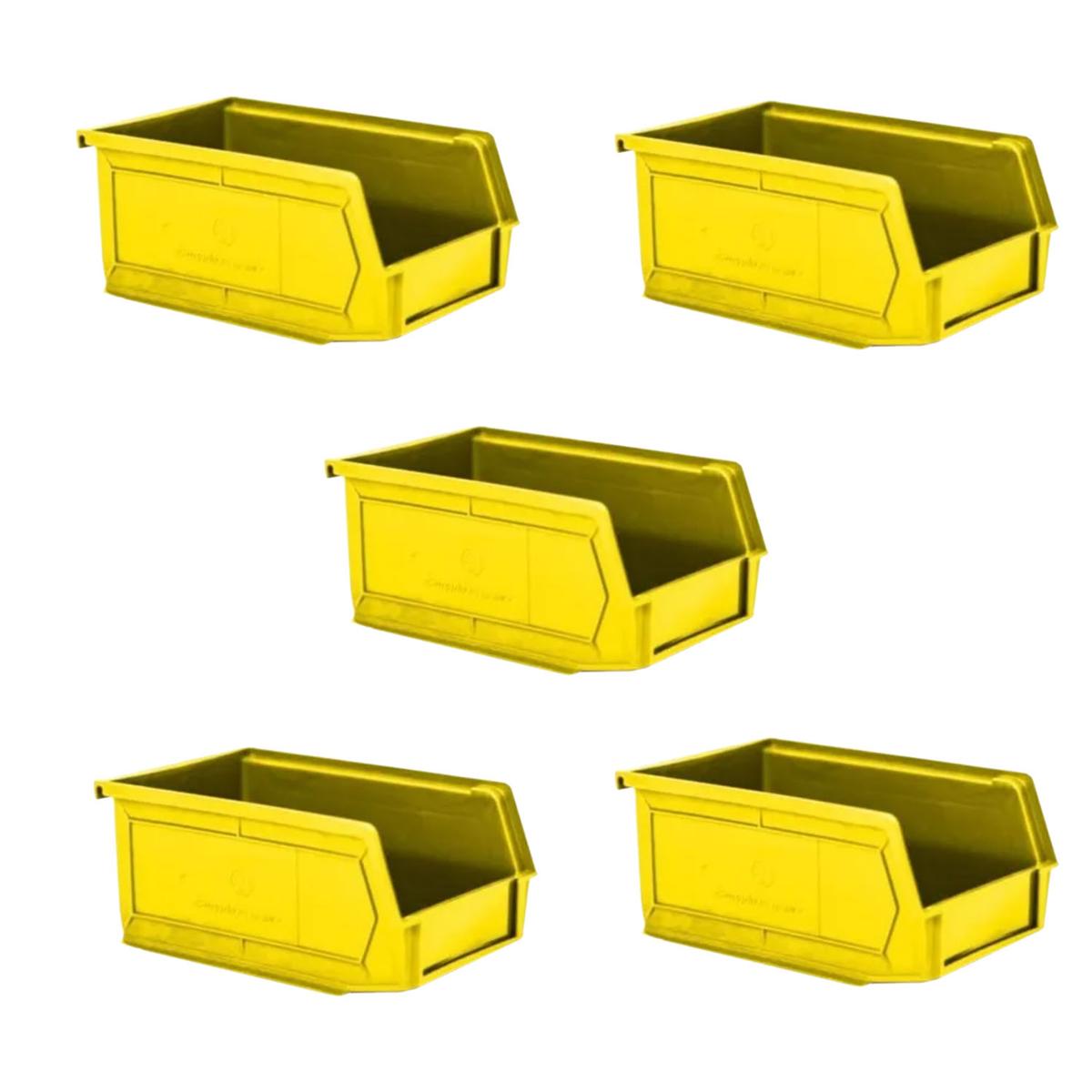 Organizador Apilable Ventdepot Mxrlt-005 5 Piezas Amarillo