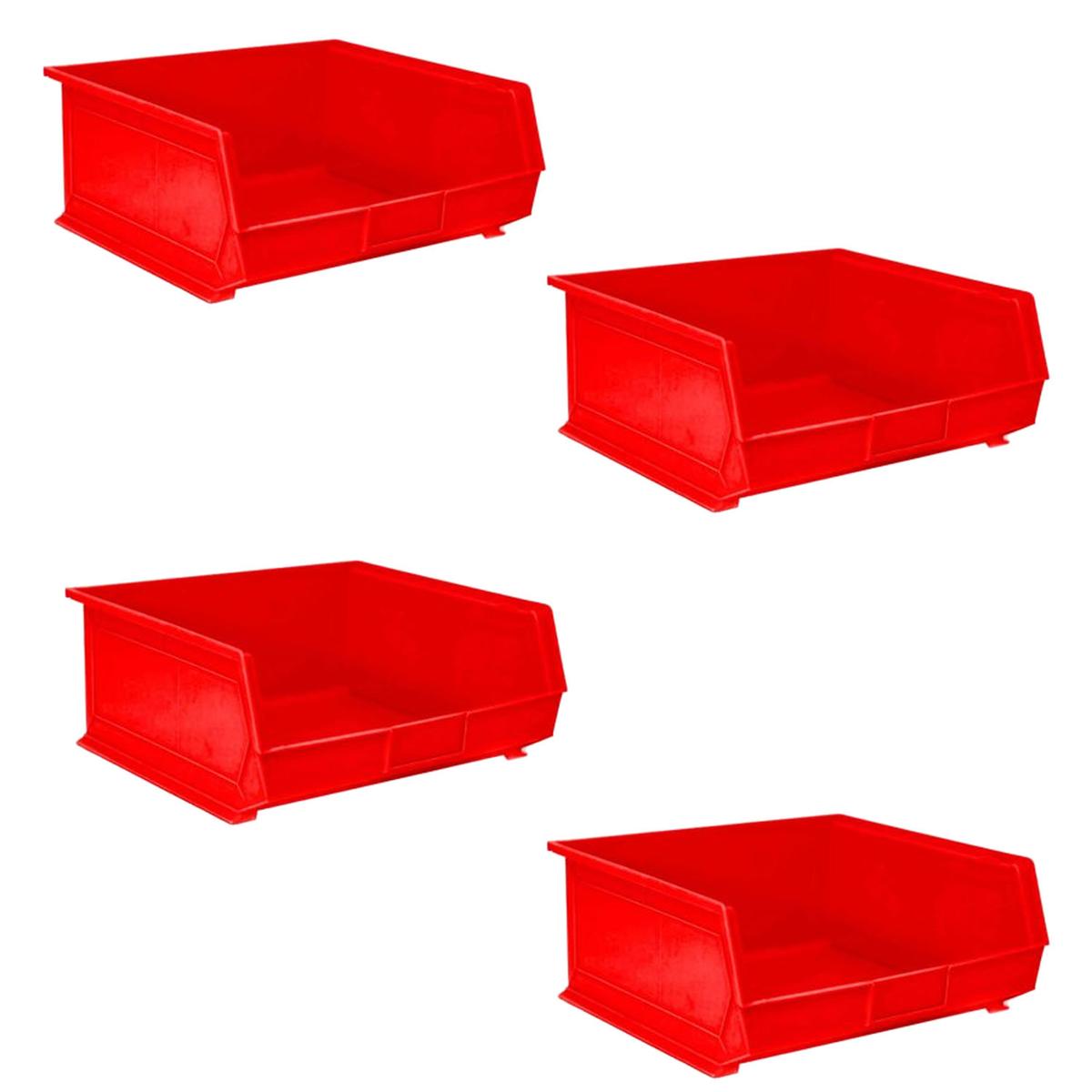 Organizador de Plástico Ventdepot Mxwpp-013 4 Piezas Rojo