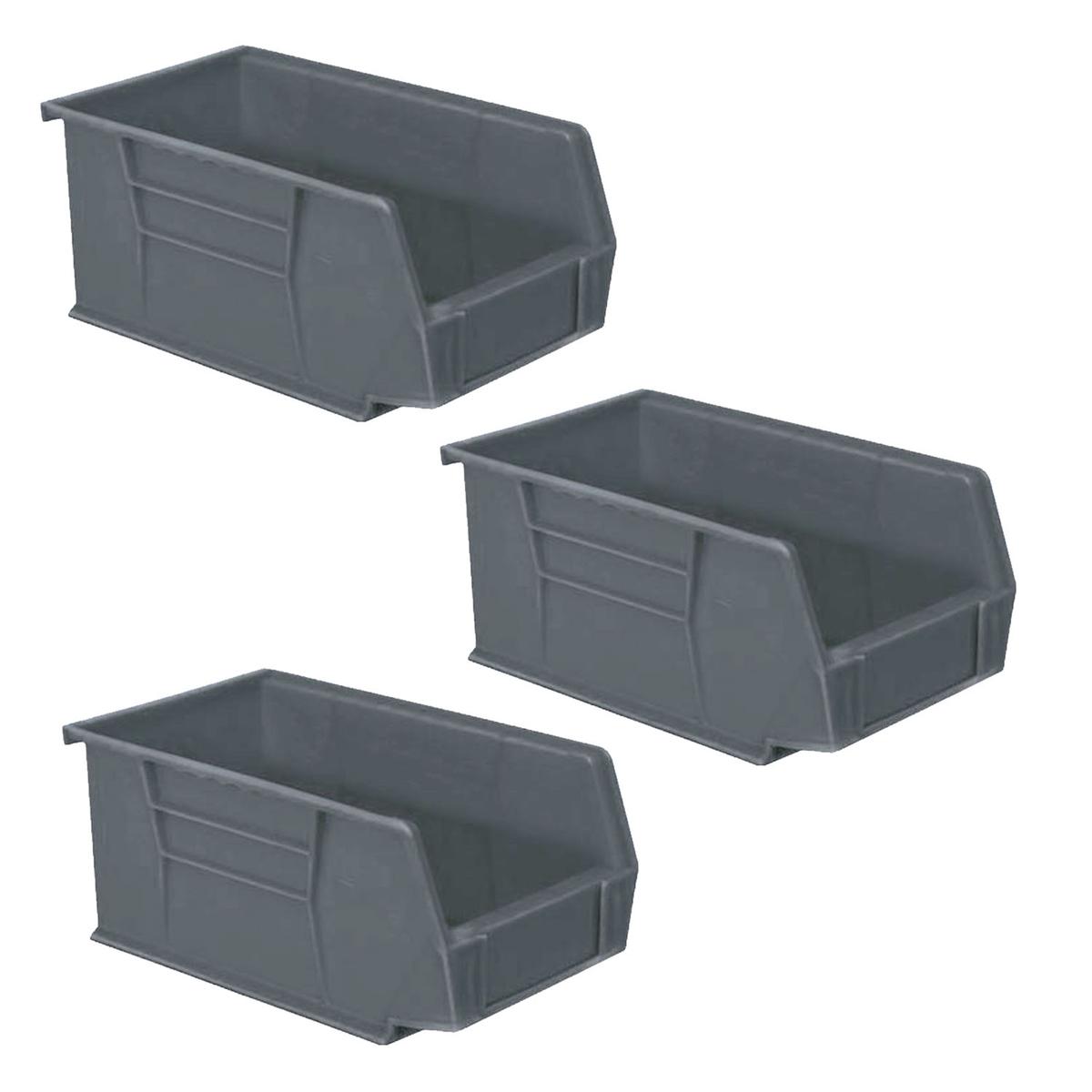 Contenedor de Plástico Ventdepot Mxwgg-030 3 Piezas Gris