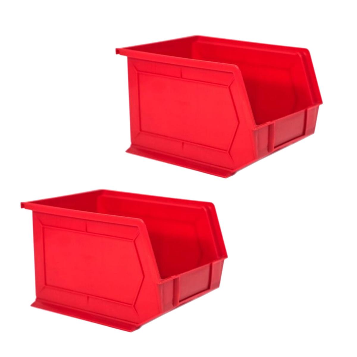 Contenedores De Diferentes Tamaños Ventdepot Mxdth-011 2 Piezas Rojo