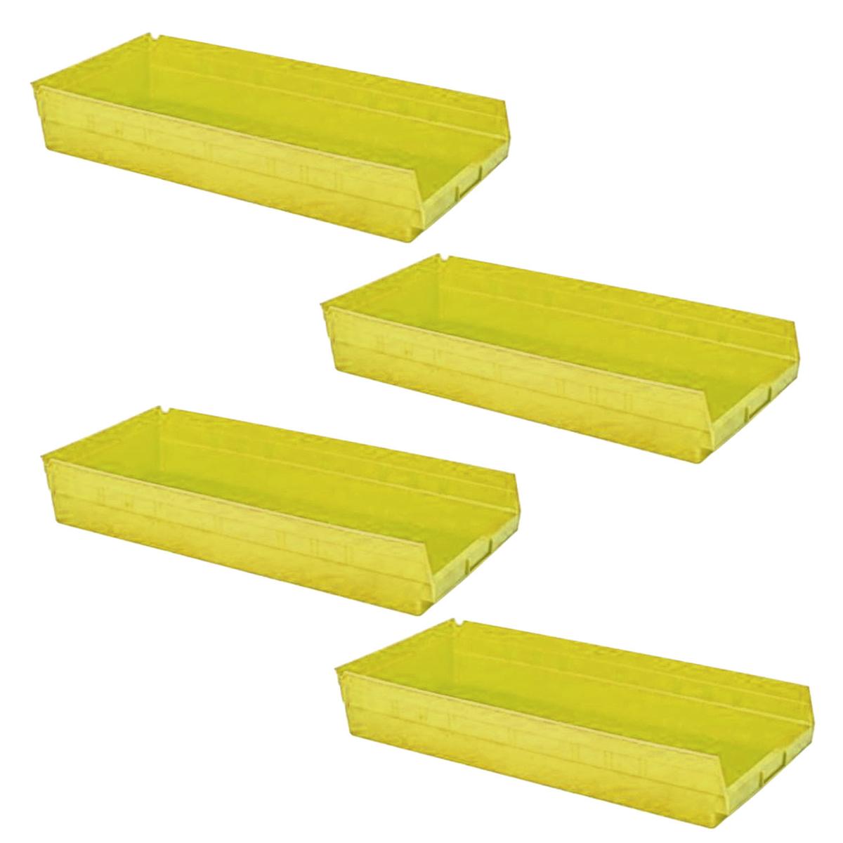 Contenedor Organizador De Lujo Ventdepot Mxdtr-004 4 Piezas Amarillo