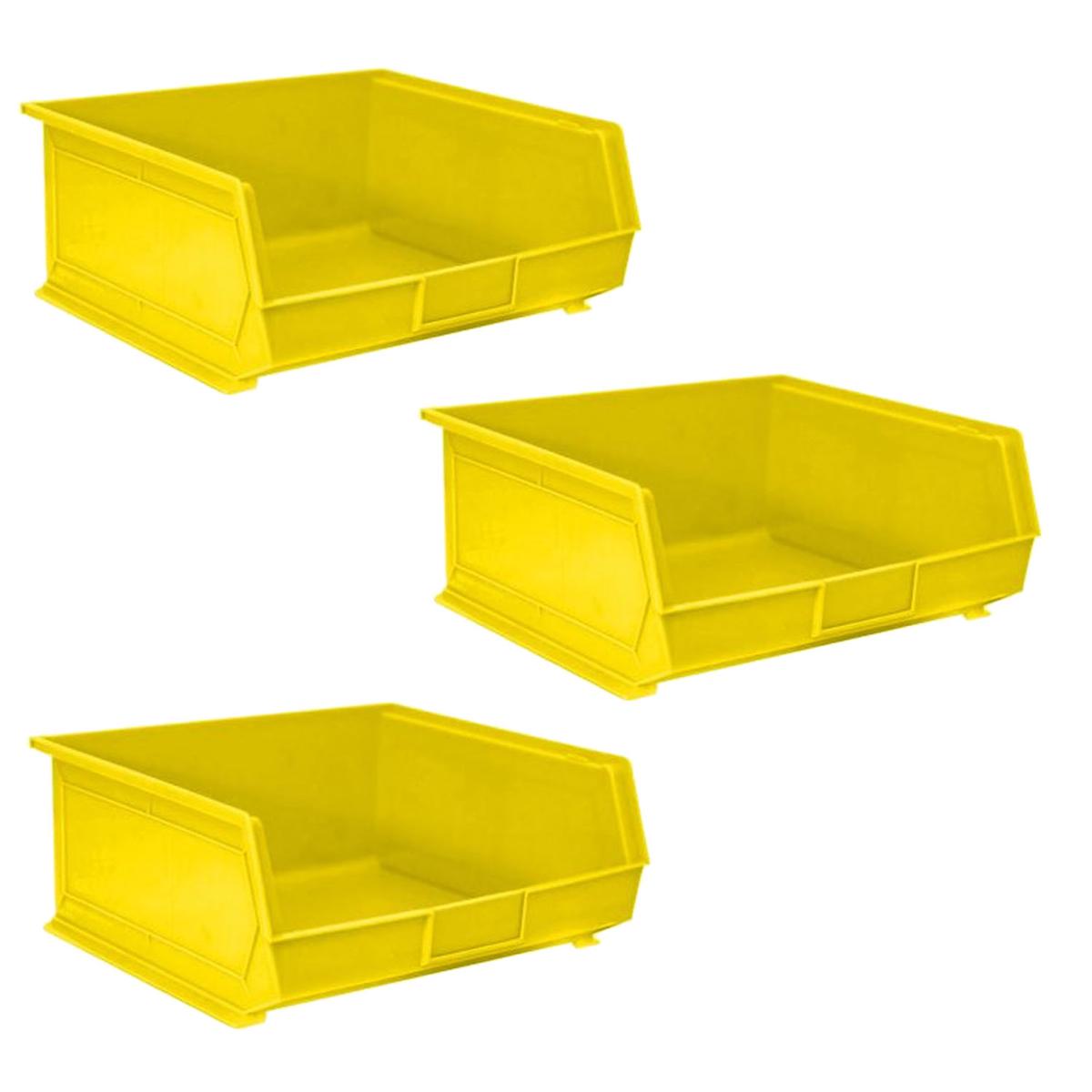 Organizador Apilable de Herramientas VentDepot Mxwpp-003 Amarillo 3 Piezas