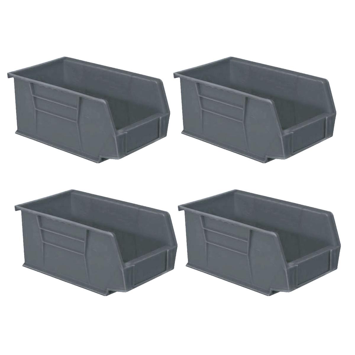 Contenedor de Plástico Ventdepot Mxwgg-031 4 Piezas Gris