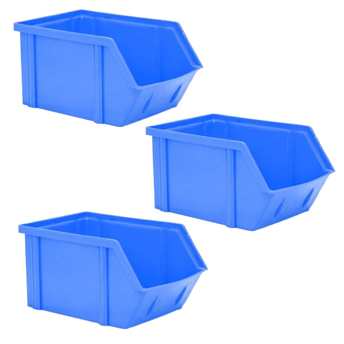 Contenedor de Plástico Ventdepot Mxmfc-021 3 Piezas Azul