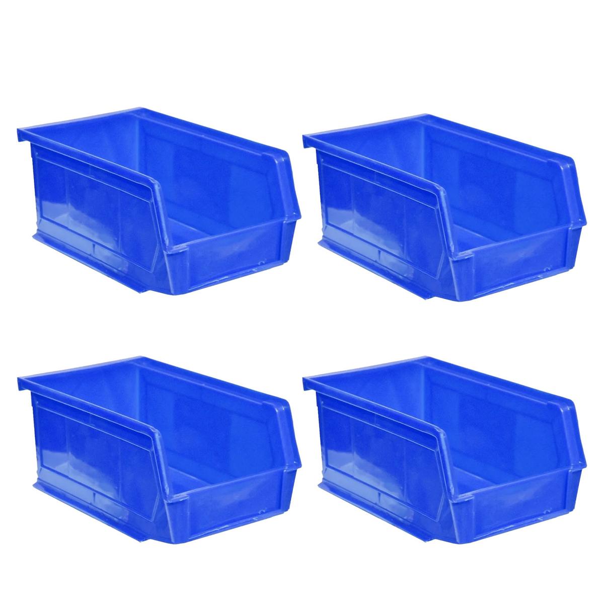 Contenedor de Plástico Ventdepot Mxwef-022 4 Piezas Azul