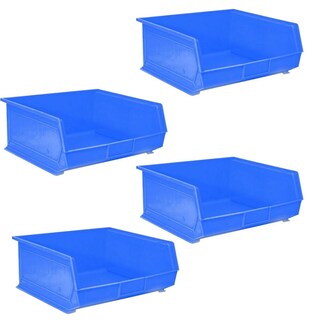 Foto 1 | Contenedores Plásticos Ventdepot 4 Piezas Azul