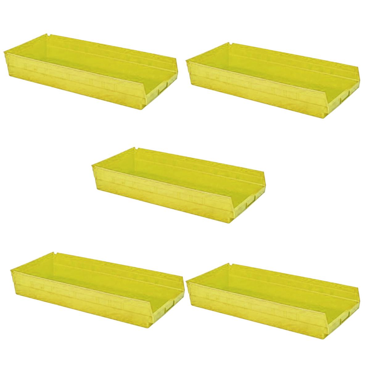 Contenedor De Plástico Pequeño Ventdepot Mxdtr-005 5 Piezas Amarillo