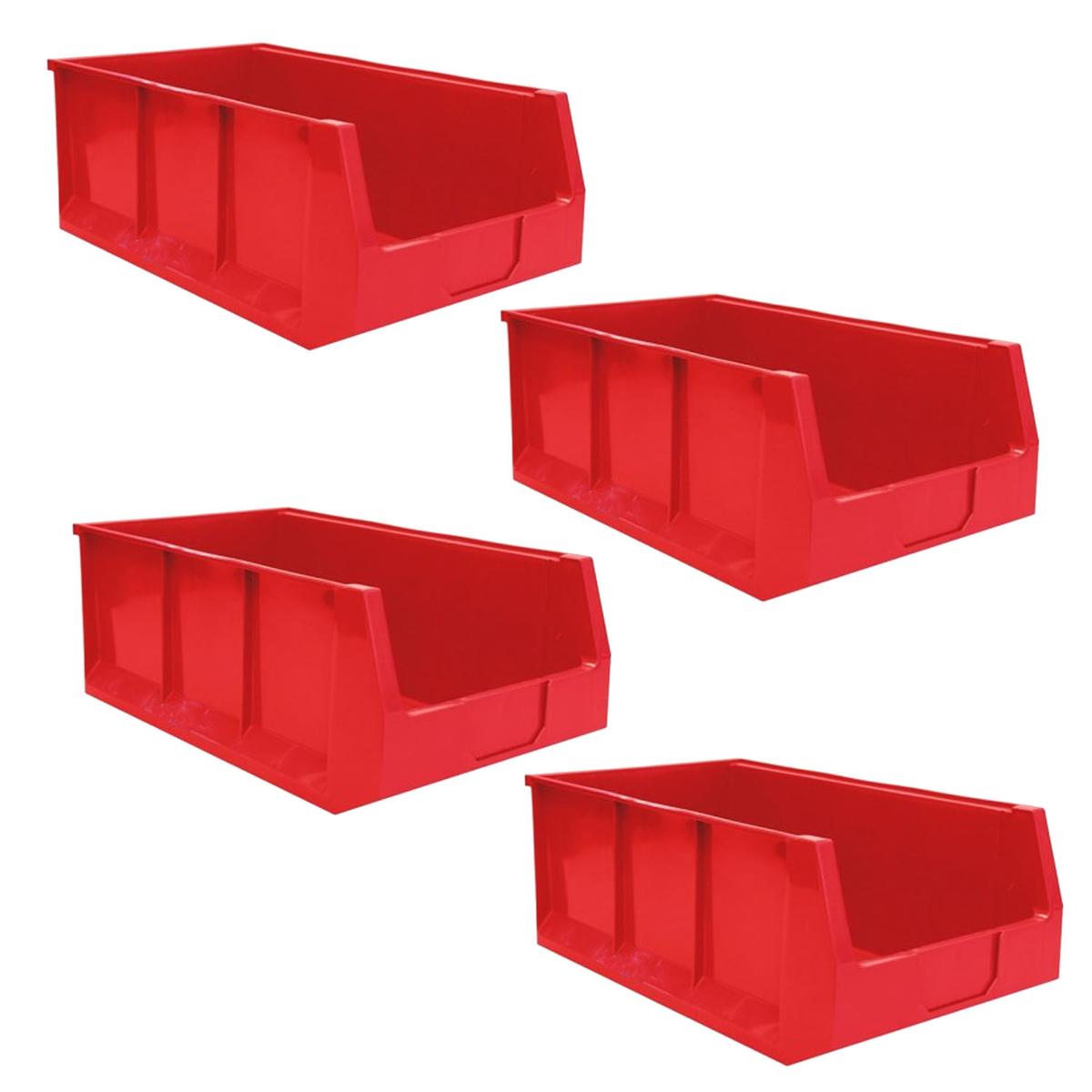 Foto 2 pulgar | Organizador Multiusos Apilables Ventdepot Mxdwy-013 4 Piezas Rojo