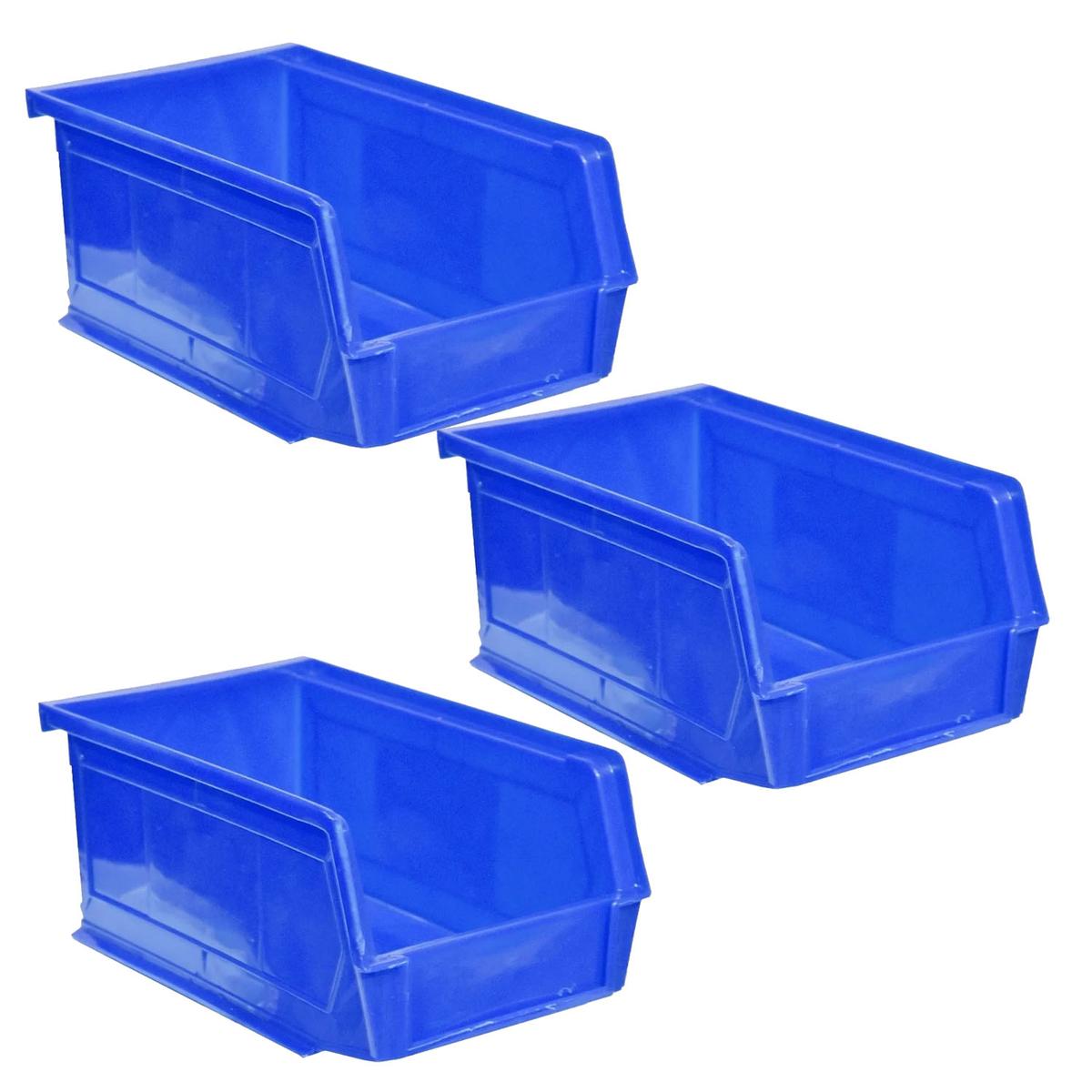 Contenedor de Plástico Ventdepot Mxwef-021 3 Piezas Azul