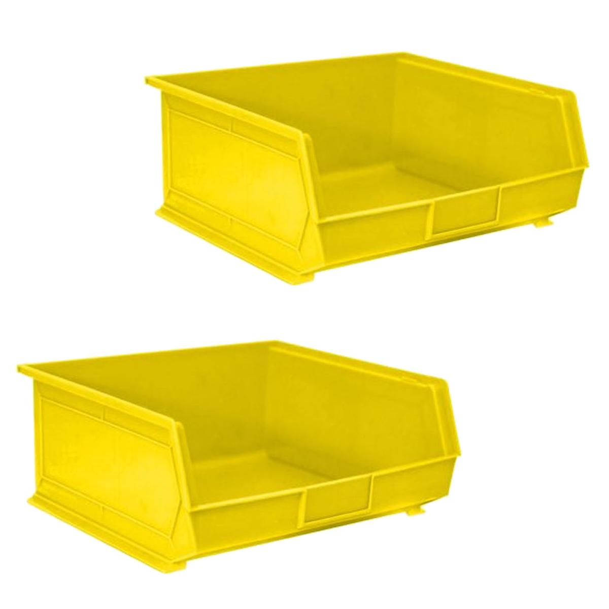 Organizador De Plástico Ventdepot Mxwpp-002 2 Piezas Amarillo