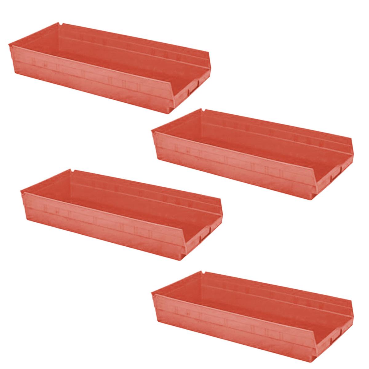 Organizador de Plástico Ventdepot Mxdtr-013 4 Piezas Rojo