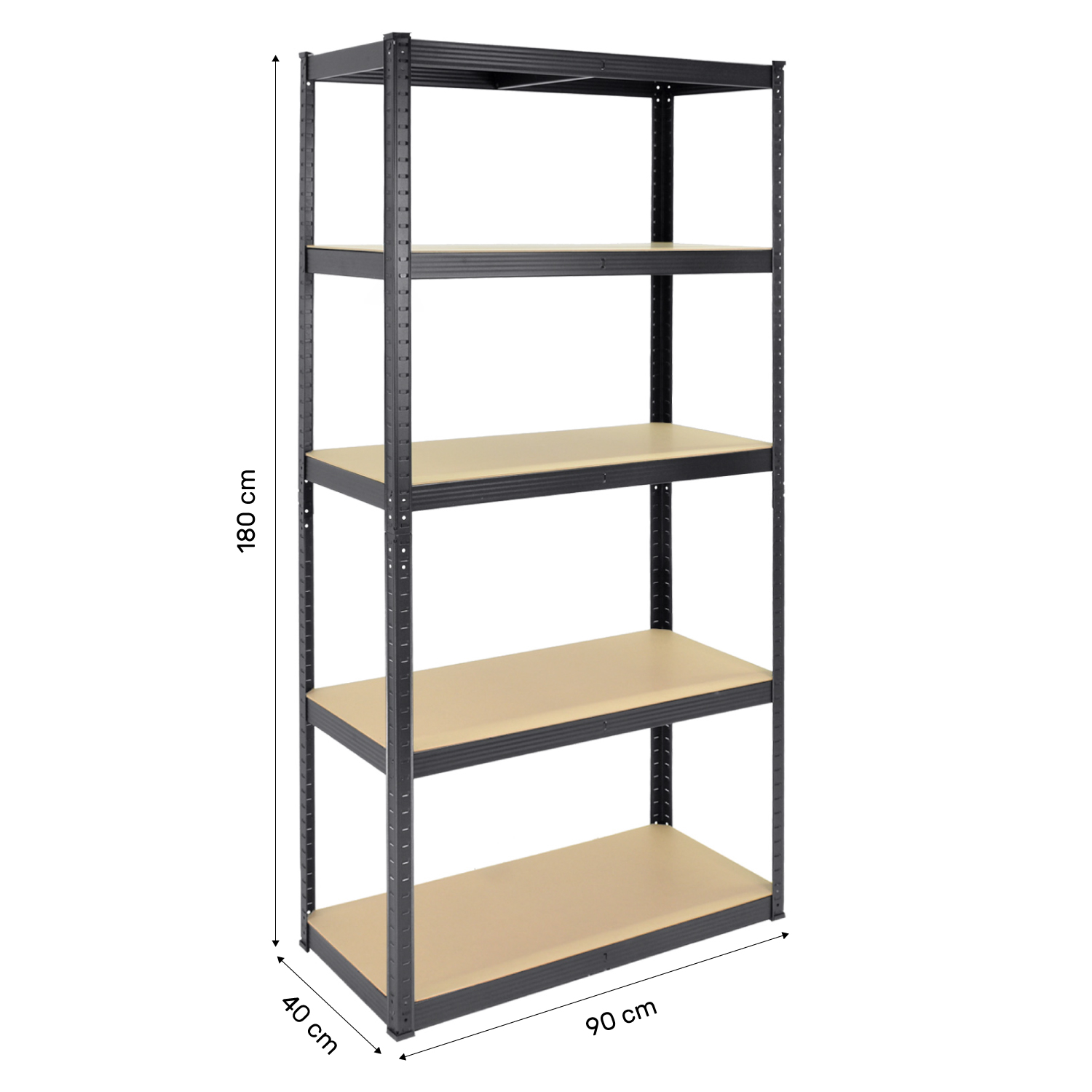 Foto 6 pulgar | Estante Anaquel Rack Repisas 5 Niveles Metalico 180x39x89 Cm