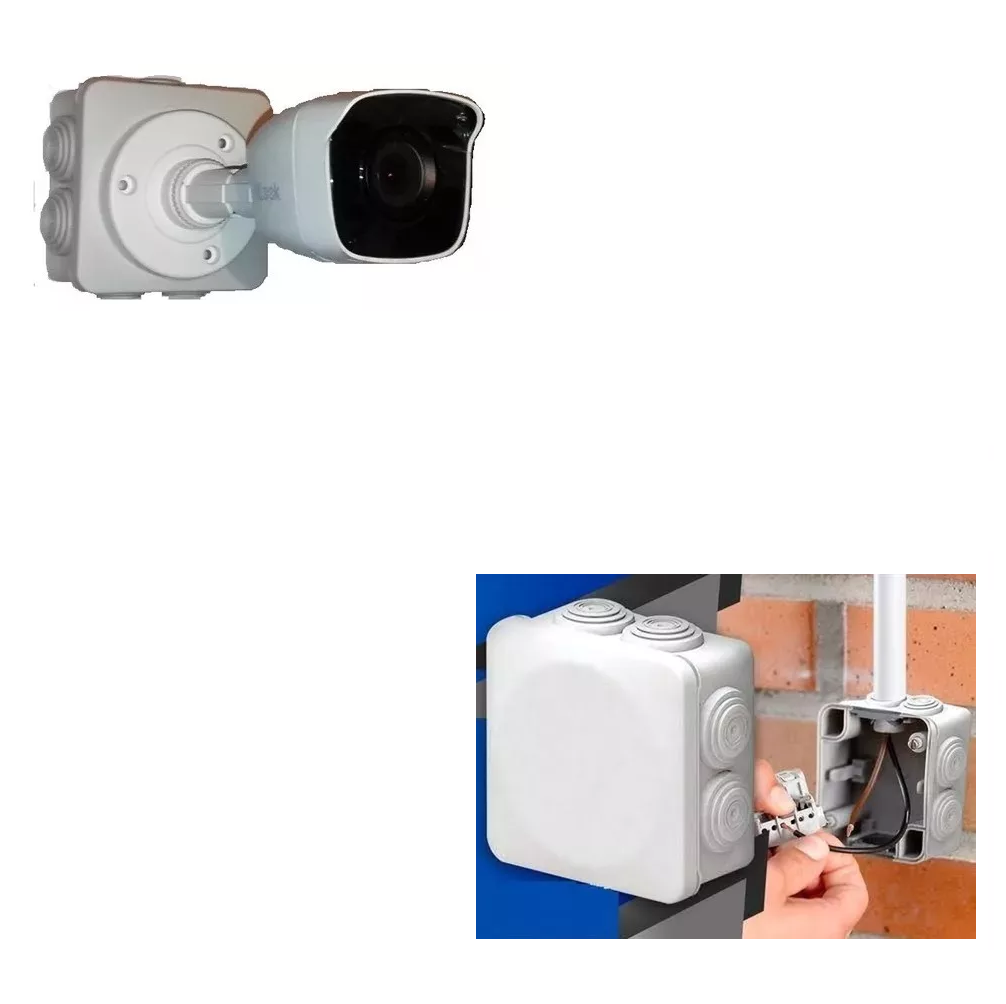 Foto 4 pulgar | Cajas de Registro Conexiones Cctv Ip55 8x8x5 6 Piezas