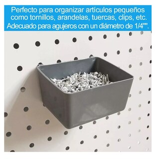 Foto 3 | Juego de Ganchos para Tablero Perforado Plata 80 Pzs