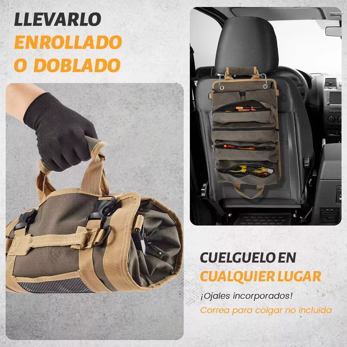 Foto 4 pulgar | Bolsa Porta Herramienta Organizador Eo Safe Imports Esi-16034 Marron