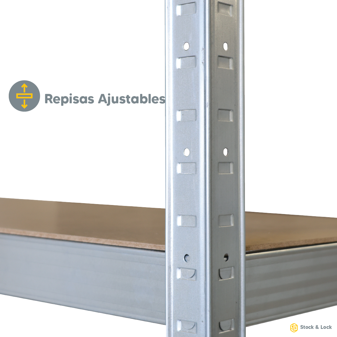 Foto 4 pulgar | Estante Organizador Stock & Lock 4 Niveles Gris