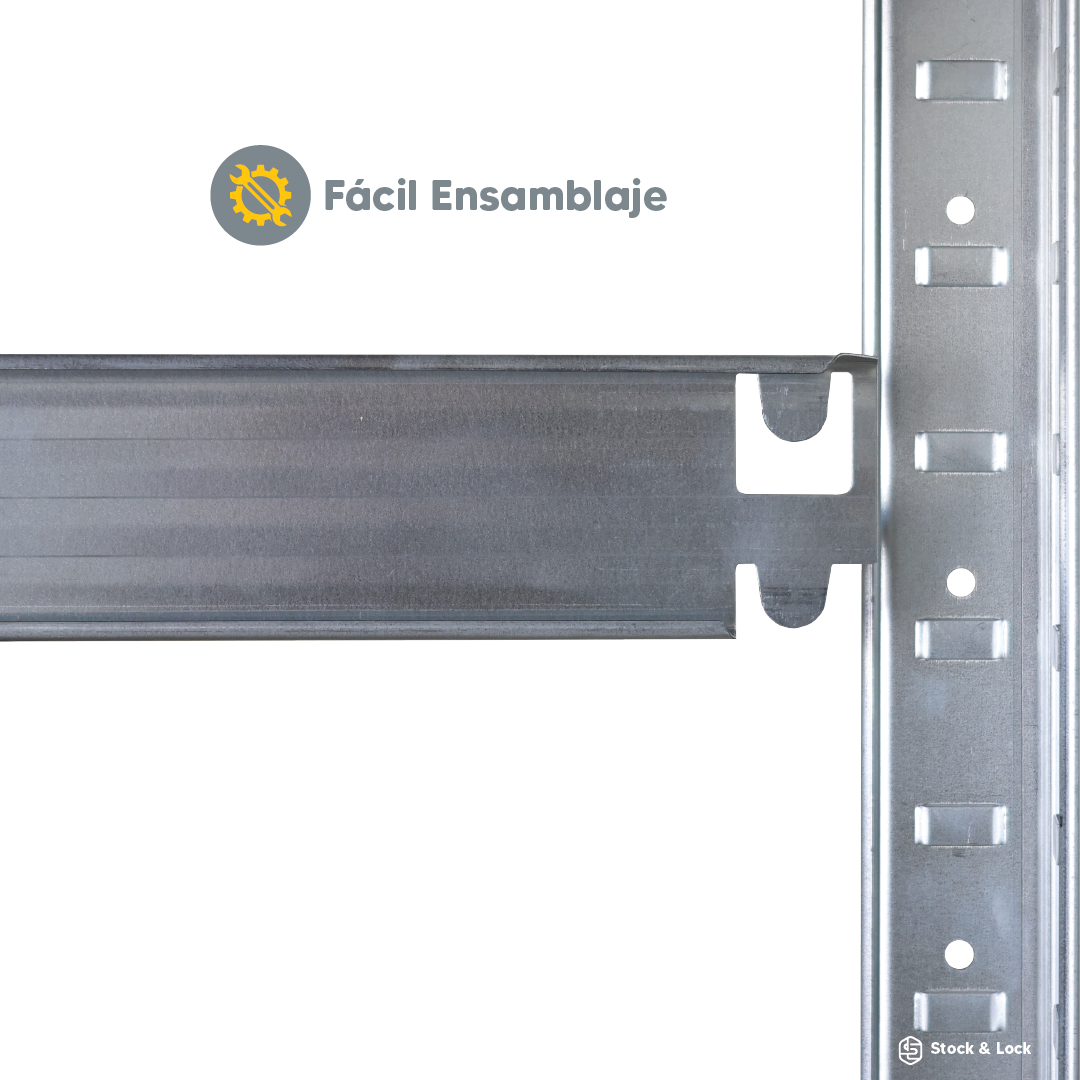 Foto 7 | Estante Organizador Stock & Lock 4 Niveles Gris