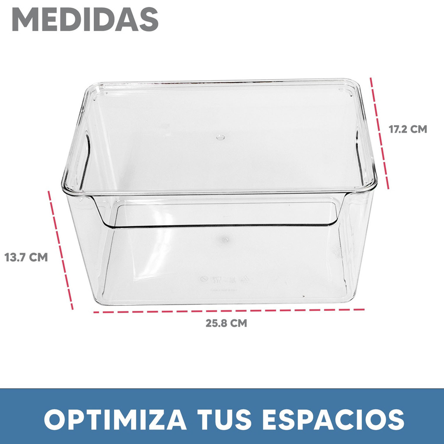 Foto 4 pulgar | Set 4 Organizadores Jauz Improvement Para Refrigerador Plástico Con Tapa (j0460)