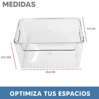 Foto 3 | Set 4 Organizadores Jauz Improvement Para Refrigerador Plástico Con Tapa (j0460)