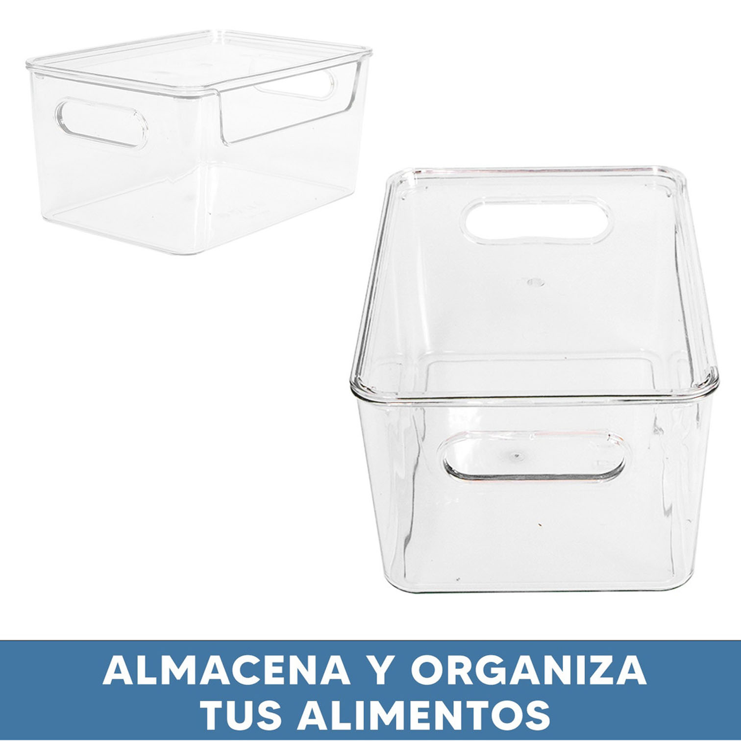 Foto 5 pulgar | Set 4 Organizadores Jauz Improvement Para Refrigerador Plástico Con Tapa (j0460)