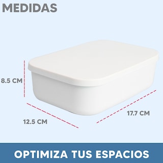 Foto 2 | Set 4 Cajas Jauz Improvement Para Almacenamiento De Plástico Con Tapa (J0423)