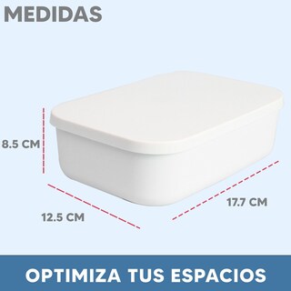 Foto 2 | Set 2 Cajas Jauz Improvement Para Almacenamiento De Plástico Con Tapa (J0423)
