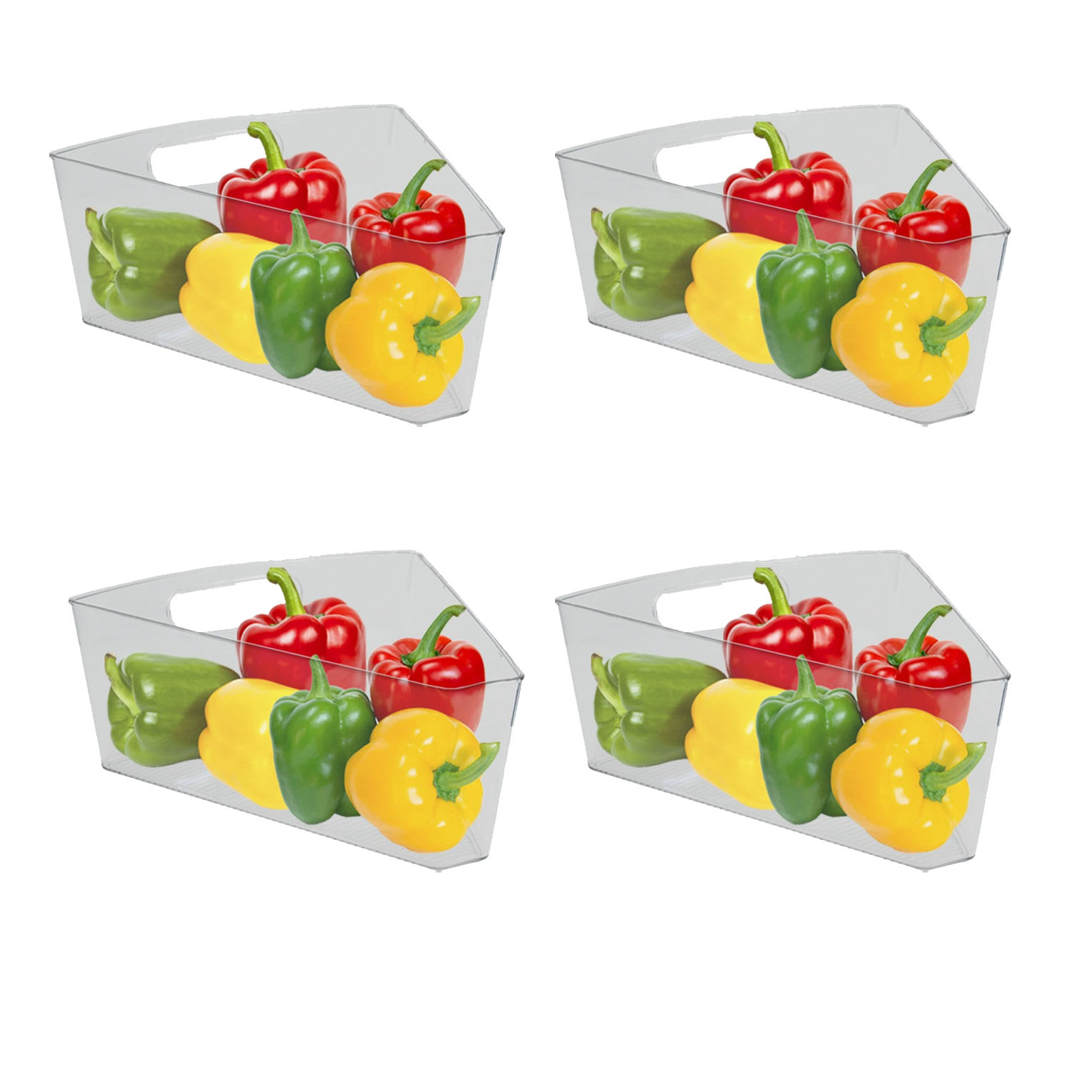 Set 4 Cestas Triangulares Jauz Improvement Transparente