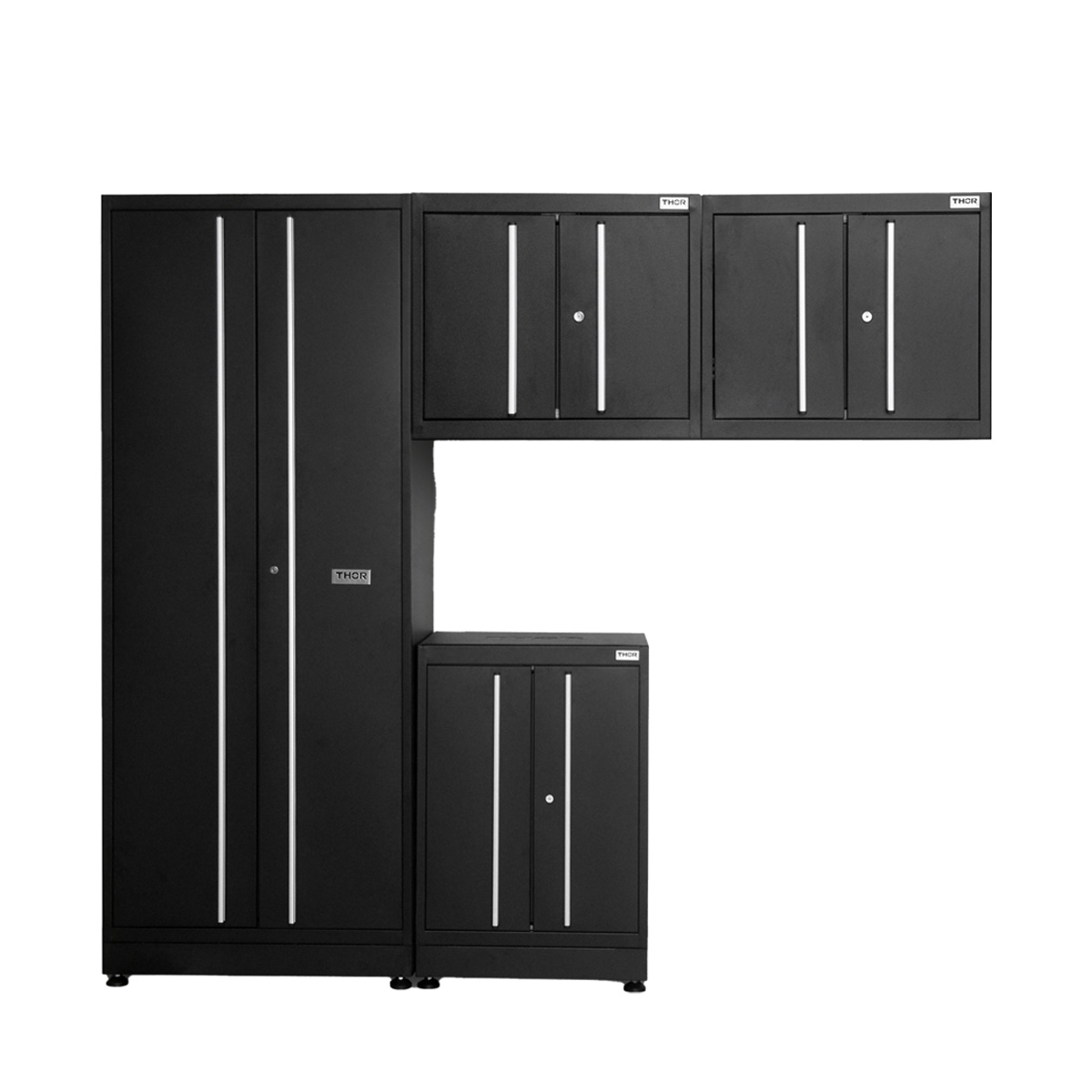 Set de Gabinetes Profesional 4 Modulos Thor Kitchen Acero