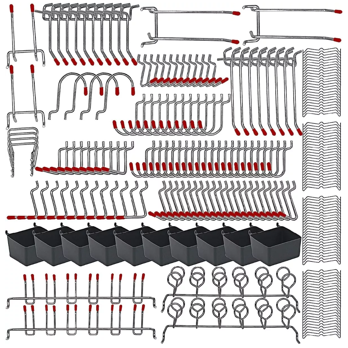 Ganchos Metálicos Para Tablero 228pcs Eo Safe Imports Esi-17273 Plata