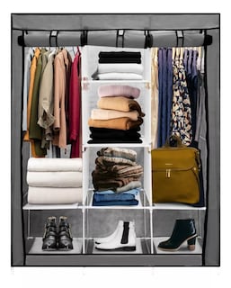 Foto 1 | Clóset Tipo Armario Plegable de Tela Con 3 Puertas Portátil