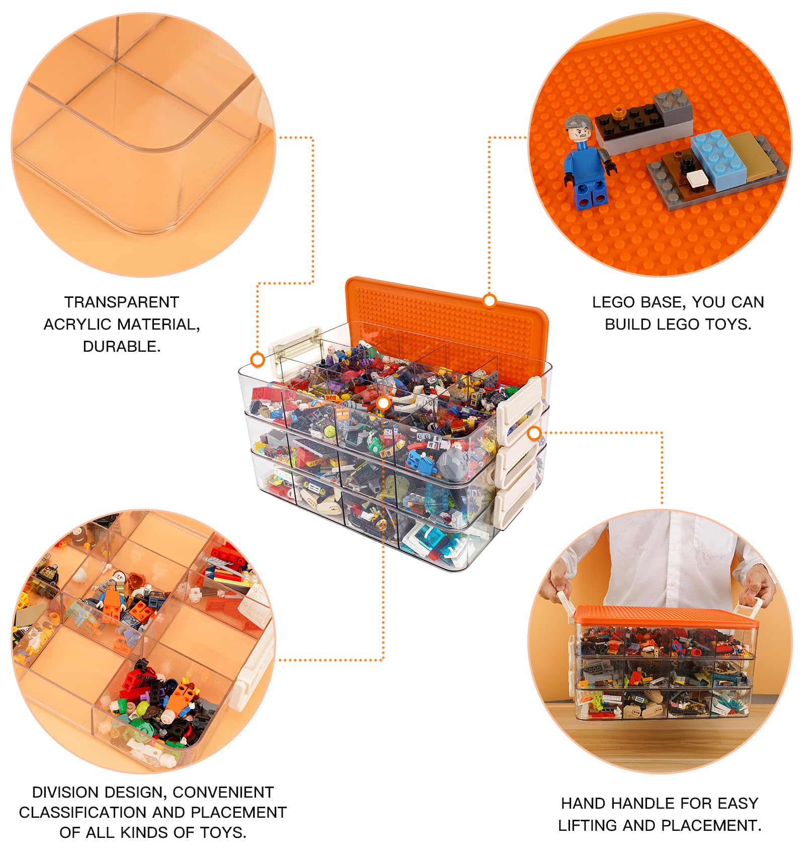 Foto 7 pulgar | Contenedor de Almacenamiento Wanlian con Tapa-Venta Internacional